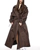 płaszcze damskie Płaszcz typu trencz maxi oversize praline na miarę kaptur 2