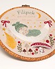 obrazy i plakaty do pokoju dziecięcego Haftowana personalizowana metryczka, pamiątka narodzin w oprawie 20 cm 3