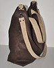 torby XXL TORBA HOBO XXL - czekoladowy brąz, beż 3