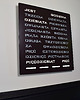 zegary Word Clock - duży zegar słowny BRĄZOWY 3