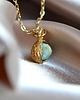 złote naszyjniki Naszyjnik z Amazonitem 2