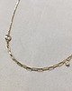 chokery Srebrny pozłacany naszyjnik choker z cyrkoniami 2