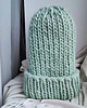 czapki damskie Wełniana czapka na drutach WOOLLY miętowa 6