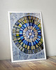 grafiki i ilustracje Mandala błękitna - plakat B2 2