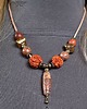 korale Agat DZI i rudraksha w niezwykłym etnicznym naszyjniku unikat handmade UNISEX 2