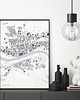 plakaty Toruń - mapa miasta  plakat z mapą Torunia 4