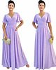 sukienki maxi damskie Sukienka wieczorowa maxi lawendowa drapowana 36-56 1