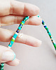 wisiory Azzurro occhio choker z kamieni naturalnych 2