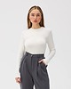 bluzki z długim rękawem damskie LONGSLEEVE SWETER BELLA ecru premium 1