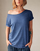 t-shirt damskie Jeans melanż Oversize 1