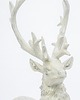 dekoracje świąteczne Dekoracja - figurka stojącego białego jelenia 52x15x30 cm KARGU 1