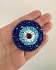 broszki Broszka haftowana Nazar amulet ochronny handmade 1