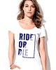 t-shirt damskie Koszulka organiczna z nadrukiem  Ride or die 1