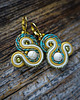 kolczyki soutache Małe kolczyki sutasz 1