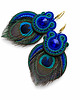 kolczyki soutache Peacock Eye-kolczyki soutache 2