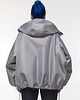 kurtki damskie Kurtka bomber hoodie oversize grey 2
