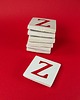 magnesy Ceramiczny magnes, czerwona literka Z 2