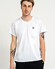 t-shirty męskie T-shirt męski gładki   z kieszonką " WILLIAM" biały 1