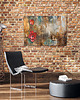 obrazy Obraz na płótnie - 100x70 cm - Kwiaty shabby chic (1-0732) 3