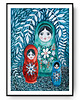 plakaty Matrioszki ilustracja drukowana 3