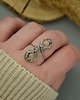pierścionki - różne Pierścionek regulowany kamień słoneczny wire wrapping 3