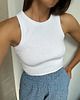 t-shirt damskie Tank top white 3