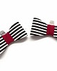 klipsy do butów Kokardki do butów Happy Colors - Fuchsia&Stripes 1