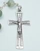 komunia - pozostałe MĘSKI różaniec, zielony, heliotrop / krwawnik 6mm, SREBRO 925, RĘKODZIEŁO 5