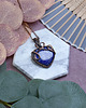wisiory Miedziany wisiorek wire wrapping z lapisem lazuli #517 3