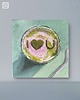obrazy Matcha lovers Obraz Olej na Płótnie 20x20 Nowoczesny kawa herbata malina 6