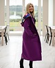 płaszcze damskie Mega długa bluza Violet 4