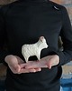 dodatki - różne Drewniana rzeźbiona figurka  baranka 3