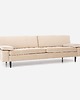 sofy i szezlongi Sofa HELSINKI beżowy welur, skandynawski design 2