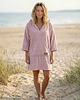 ubrania różne Ponczo kąpielowe z bawełnianej frotte - Powder Pink 6