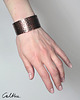 bransoletki wire wrapping Kwiatuszki - miedziana bransoletka 3