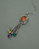 wisiory Kolorowy wisiorek wire wrapping ametyst cytryn 1