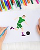 gry edukacyjne dla dzieci Szablony do rysowania dla dzieci // zestaw 8 szt. // SPORT 1