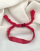 bransoletki na sznurku Bransoletka koralikowa różowa metaliczna sznurek 2