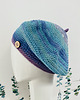czapki damskie Wiosenny beret damski z antenką ręcznie robiony bawełna one size 2
