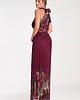 sukienki maxi damskie Elegancka sukienka wieczorowa maxi na halter rozkloszowana - M1091 3