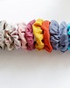 gumki do włosów lniana gunka scrunchie denim 1