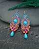 kolczyki soutache Kolczyki sutasz kolorowe z howlitami energetyczne wiosenne Zoya 2