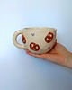 kubki Ceramiczny ręcznie robiony kubek w precelki 2