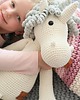 misie i maskotki Beżowo-szary handmade jednorożec w rozmiarze XL 1