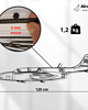 Ozdoby na ścianę Iskra PZL TS-11 metalowa ozdoba na ścianę 3D 8