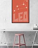 plakaty Plakat LEW - LEO Znaki Zodiaku Gwiazdozbiór 1