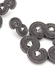 kolczyki soutache Duże geometryczne kolczyki - grafitowy sutasz 3