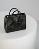 torebki do ręki BOW BAG - skórzana torebka - czarna tłoczona 4