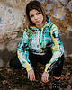 bluza z kapturem damska Damska Bluza z kapturem DR.CROW Greasy Lime 1