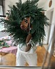 wianki bożonarodzeniowe Wianek naturalny z żywej tui 3